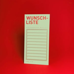 WUNSCHLISTE / Karte / 10er-Set