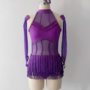 AS / A8 Purple Jazz Broadway Cabaret Dance Costume Custom Solo