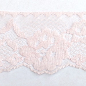 Vintage PInk Lace 2.75&quot; 3 Yards