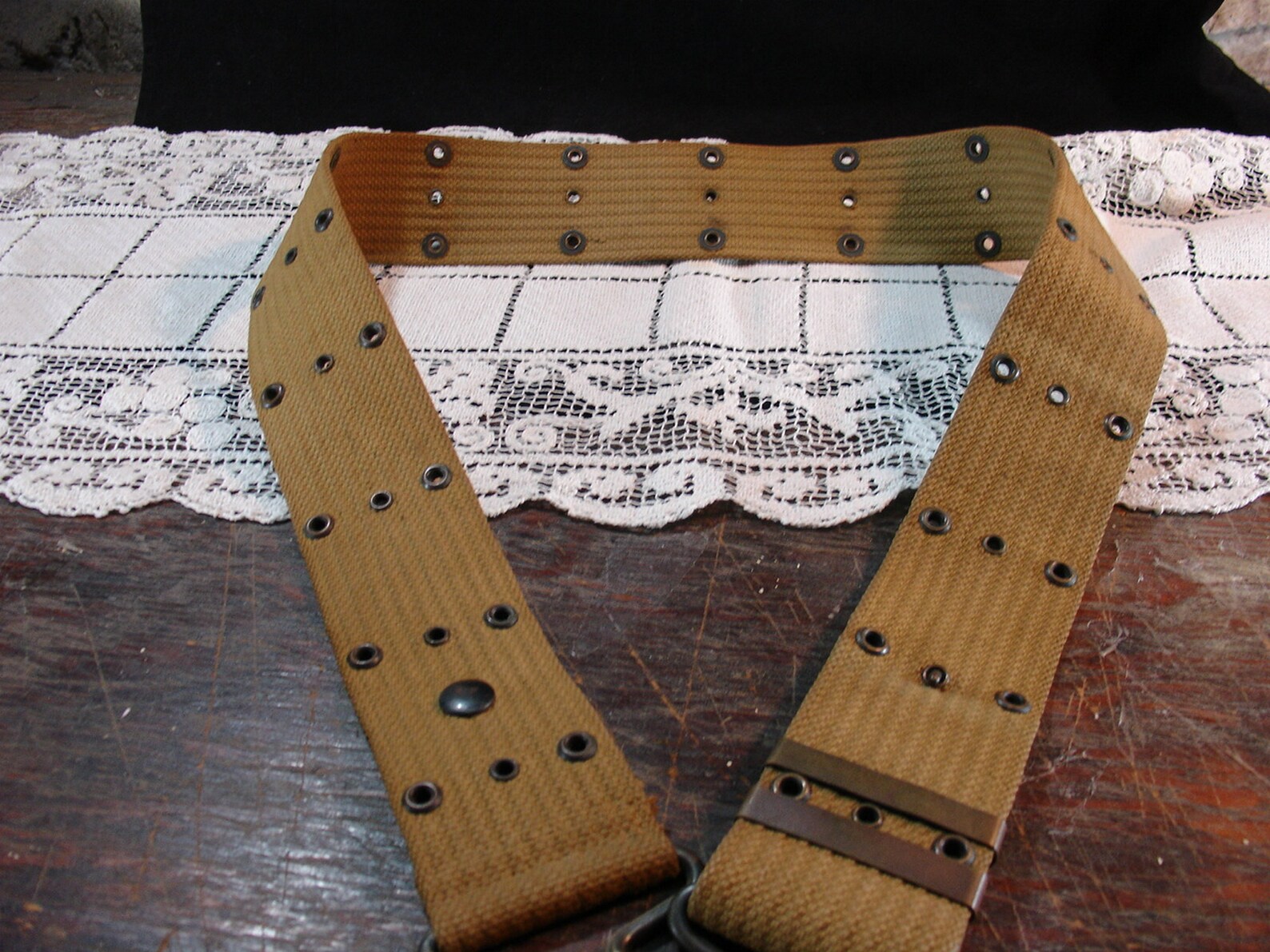 US WWI Military Cartridge Ammo Belt Thick Tan Woven Cloth Etsy