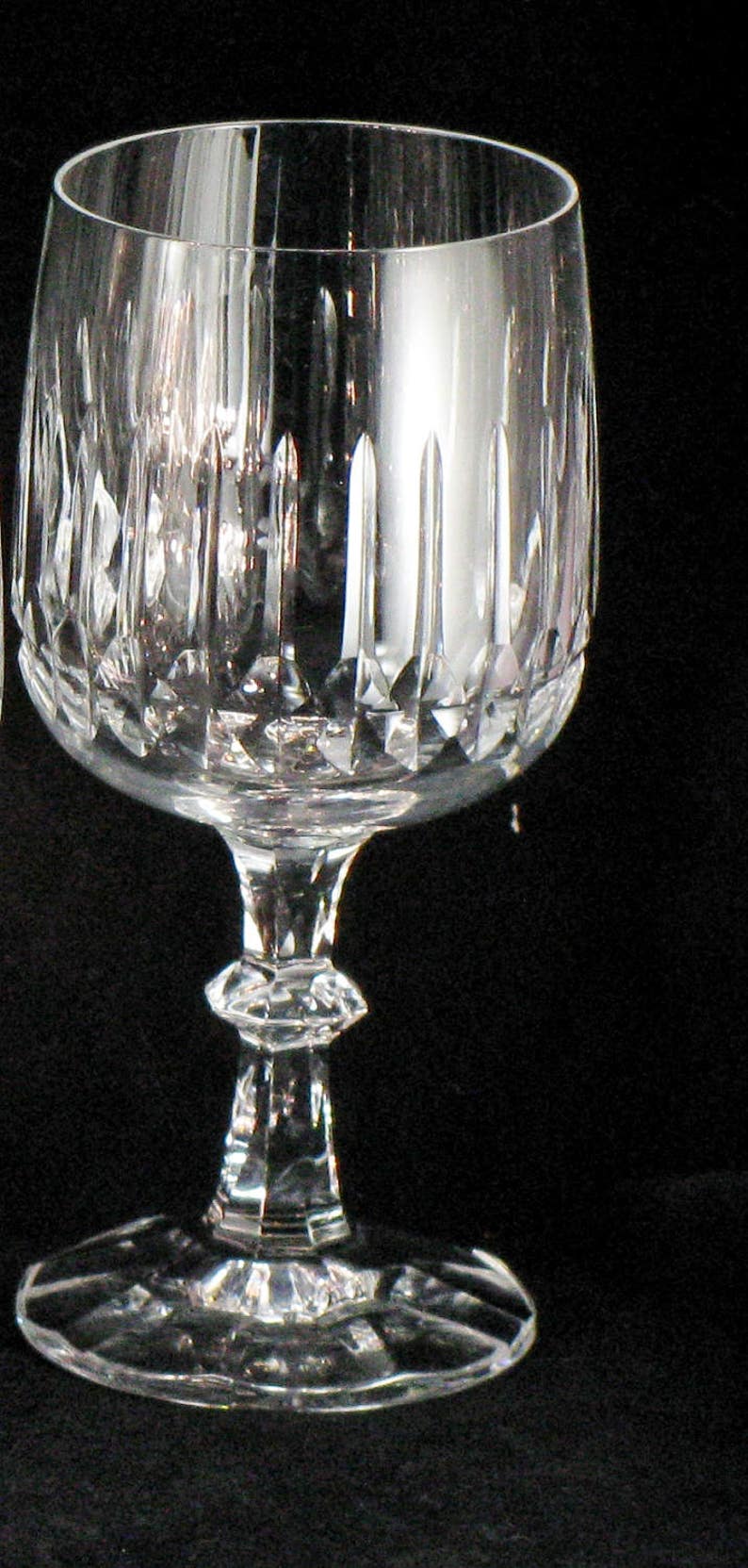 Lead Crystal Goblets Fine Crystal Glassware Crystal Bar Etsy