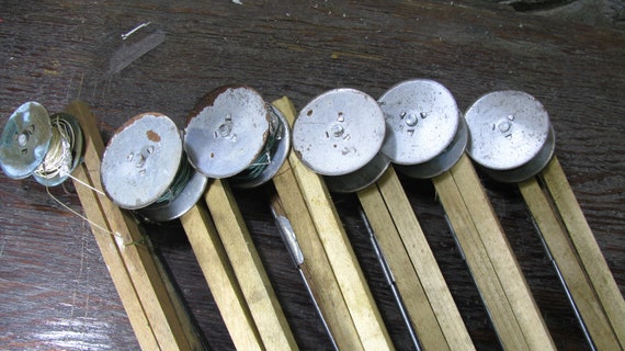 Folding Fishing Pole Wooden Tip Up Ice Fishing Tackle Never Etsy