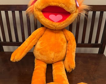 Playskool Plush Zoe 36” Jumbo 1995 Hasbro Sesame Street Furry Vtg Collector