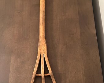 Primitive Wooden 3 Tine Hay Fork Rustic-Cabin-Amish Farmhouse Country