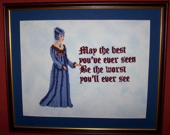 Cross Stitch Chart - Lady Maude's wishes: future blessings