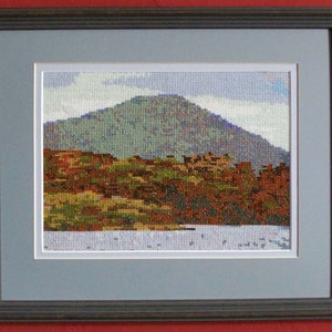 Cross stitch chart - Derryclare Lough, Connemara