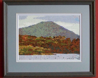 Cross stitch chart - Derryclare Lough, Connemara