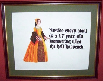 Cross Stitch Chart - Lady Elinor's Wisdom: ageing's great surprise