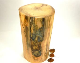 Aspen Wood Cremation Urn. Large Wood Urns for Ashes. Memorial & Funeral Urns for Human Ashes. Wooden Urns for Adults Made in Colorado.