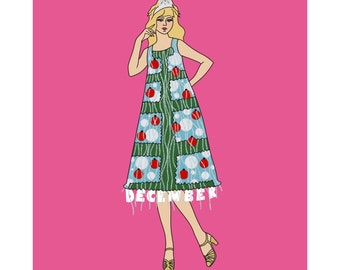 5x7in - December Dress