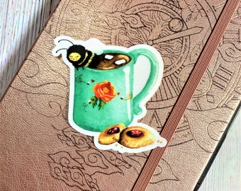 sticker, bee and coca, insect sticker