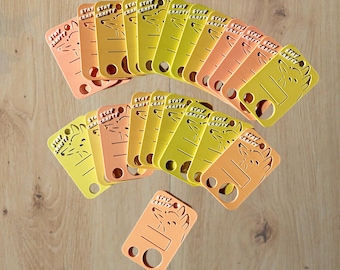 Lot de 5 porte-fils Fox Floss Drops | Organisateur DMC | Porte-fils pour point de croix