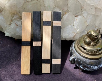 Geomancy - Druid Sticks - Maple and Ebony Mix and Match