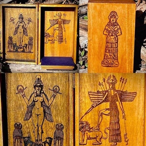 Ishtar / Inanna / Lilith / Ereshkigal Portable Travel Altar Box
