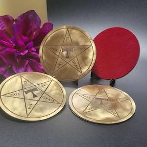 Brass candle plates - Ceremonial