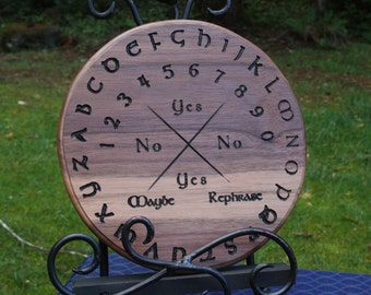 9" Engraved, Solid Wood Crossroads Pendulum Board