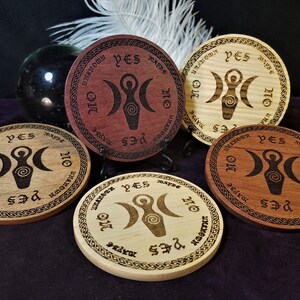 4&quot; Goddess Pendulum Board - Engraved, Solid Domestic or Exotic Hardwood