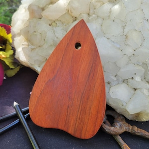 Automatic Writing Planchette - Wood, Brass - Padauk