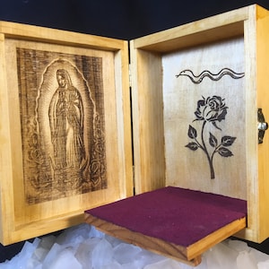 Virgen de Guadalupe Portable Travel Altar Box