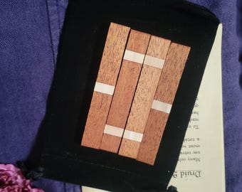 Geomancy - Druid Sticks - Mahogany with Maple Inlay