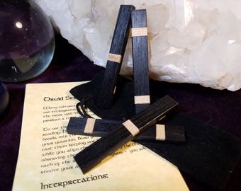 Geomancy - Druid Sticks - Ebony w/ Maple inlay