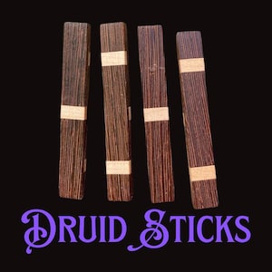 Geomantie - Druidenstäbe - Wenge mit Ahorn Inlay