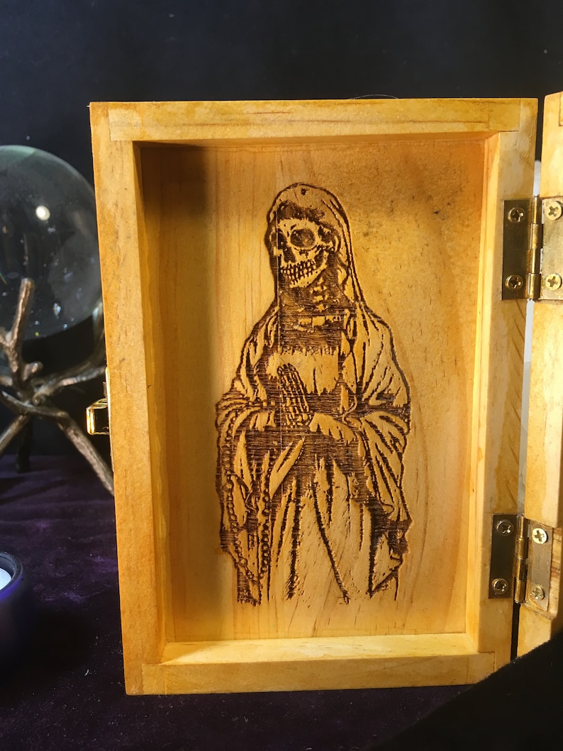 Santa Muerte's Portable Travel Altar Box image 5