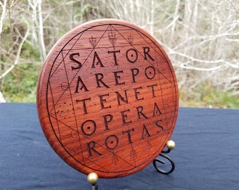 23 cm SATOR fyrkantig i massivt trä