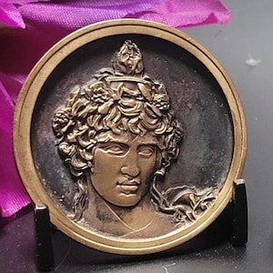 Antinous Talisman - Engraved and Aged brass coin