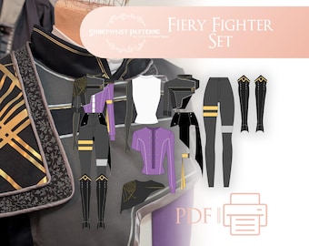 Fiery Fighter Set | PDF Pattern Sizes 6-30