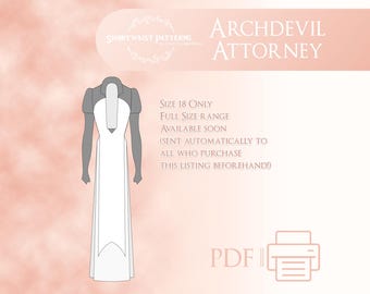 Archdevil Attorney | Size 18 (Sizes 6-30 Pre-Order Listing)