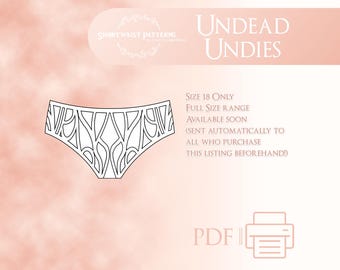 Undead Undies | Size 18 (Sizes 6-30 Pre-Order Listing)