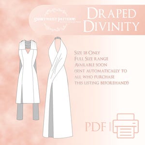 Drapierte Göttlichkeit | Größe 18 (Größen 6-30 Pre-Order Listing)