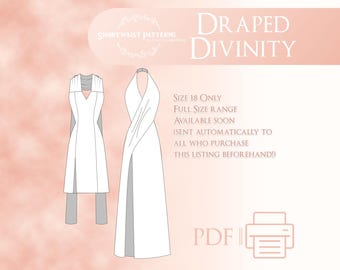 Draped Divinity | Size 18 (Sizes 6-30 Pre-Order Listing)