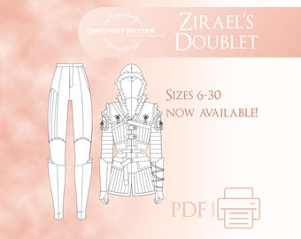 Zirael's Doublet Outfit | PDF Pattern Sizes 6-30