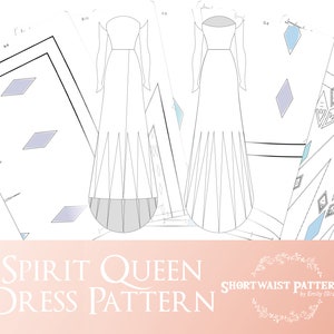 Spirit Queen Dress Pattern | Size 10 PDF Only