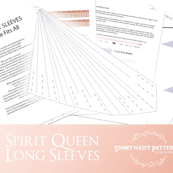 Spirit Queen Long Sleeves | One Size Fits All PDF Pattern