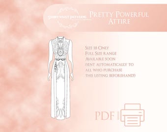 Pretty Powerful Attire | Size 18 (Sizes 6-30 Pre-Order Listing)