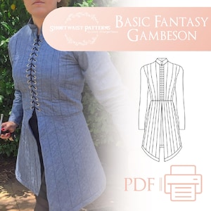 Basic Fantasy Gambeson | PDF Pattern Sizes 6-30