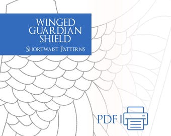 Winged Guardian | PDF Shield Template One-Size
