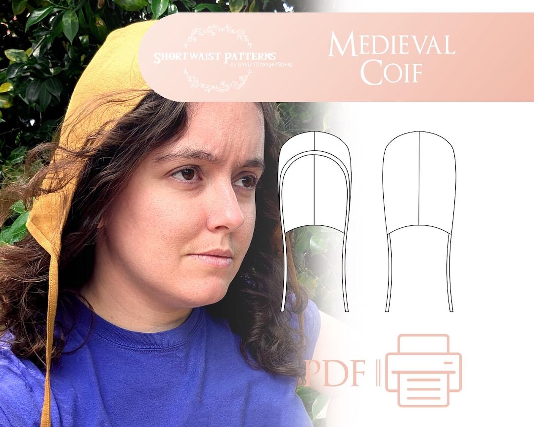 Medieval Coif | (S-XL) 4 Size Pattern PDF - Etsy