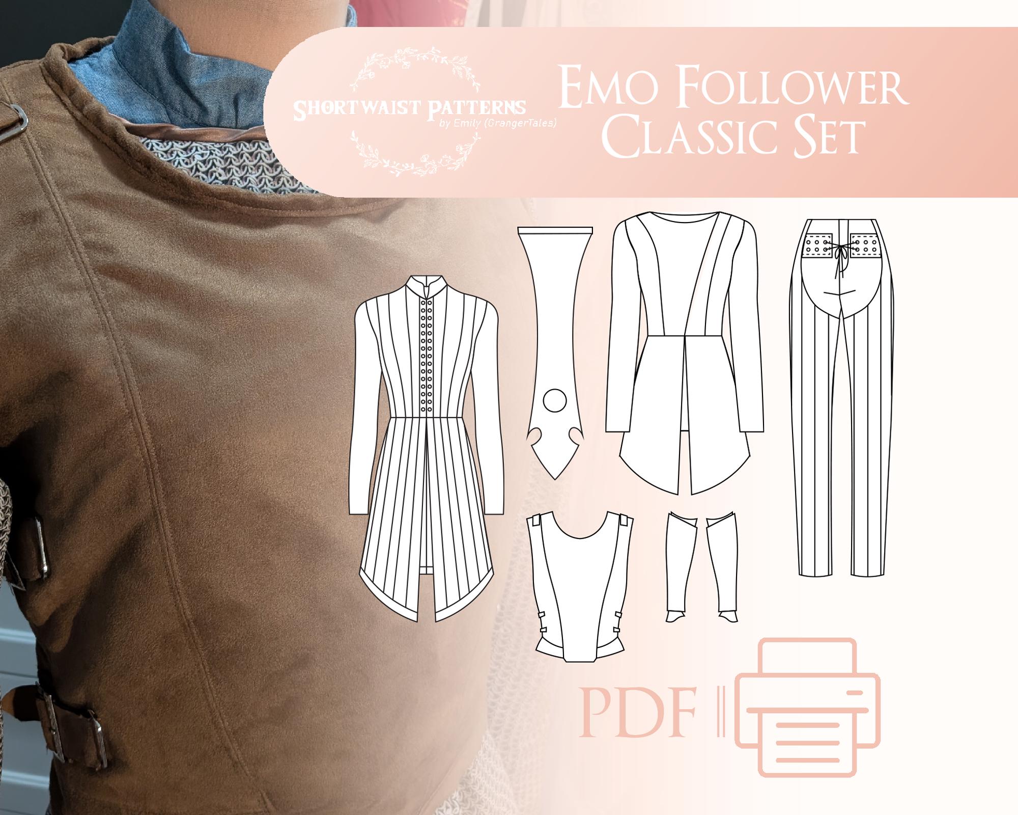 Emo Follower Classic Set Pattern | PDF Pattern Sizes 6-30 - Etsy UK