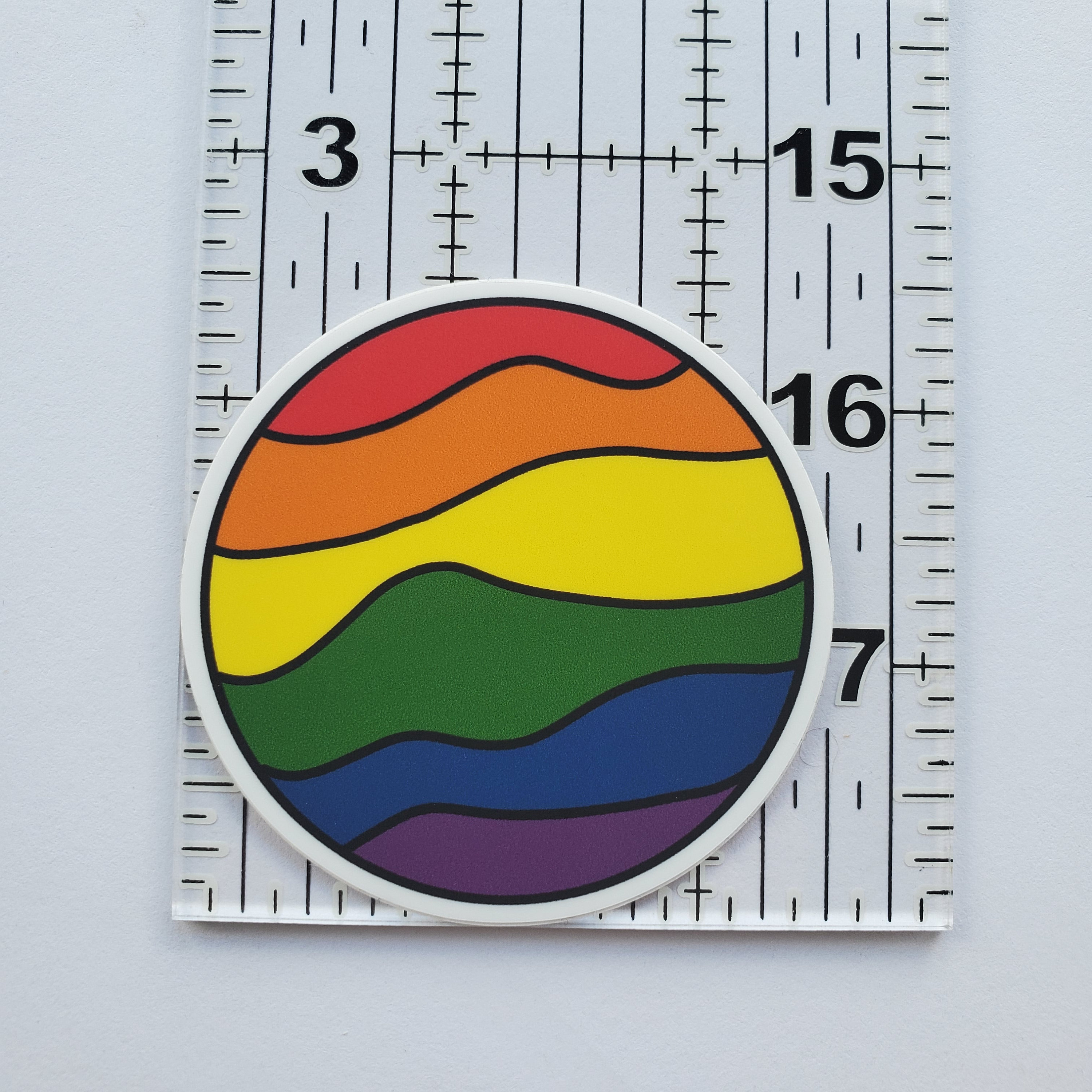 Rainbow Pride Flag Planet Vinyl Sticker - 2.5 Inches | Space | Water ...