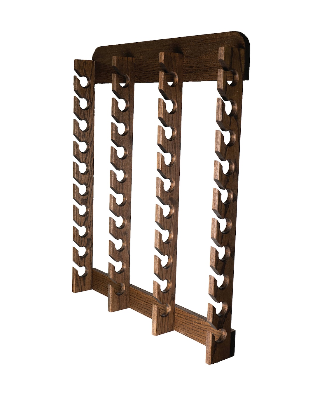 40 Cap Solid Oak Rack Made to Order Free Shipping USA Etsy