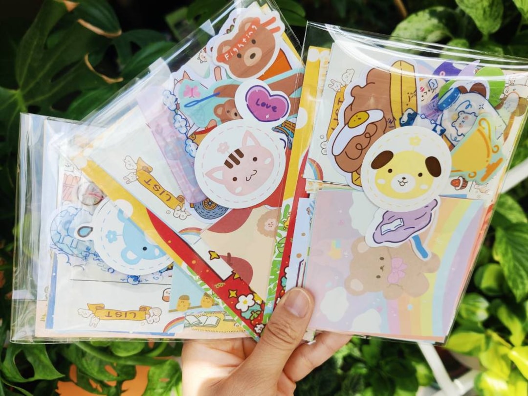 30 Items Cute Stationery Grab Bag Memos, Stickers Perfect for Planners
