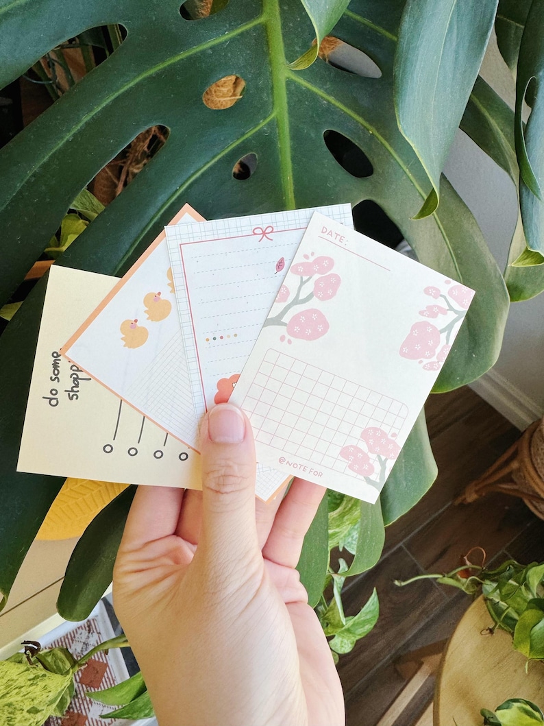 50 Simple Pastel Memo Grab Bag Flowers Sky Food Girls Perfect for Notes