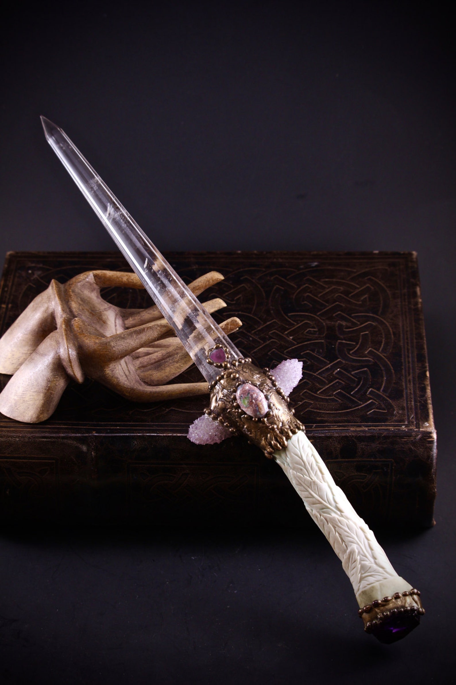 High Priestess Crystal Sword LAYAWAY AVAILABLE Opal Etsy