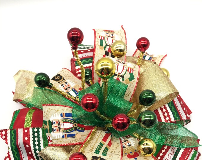 Nutcracker Christmas Tree Topper / Nutcracker Xmas Decorative Etsy