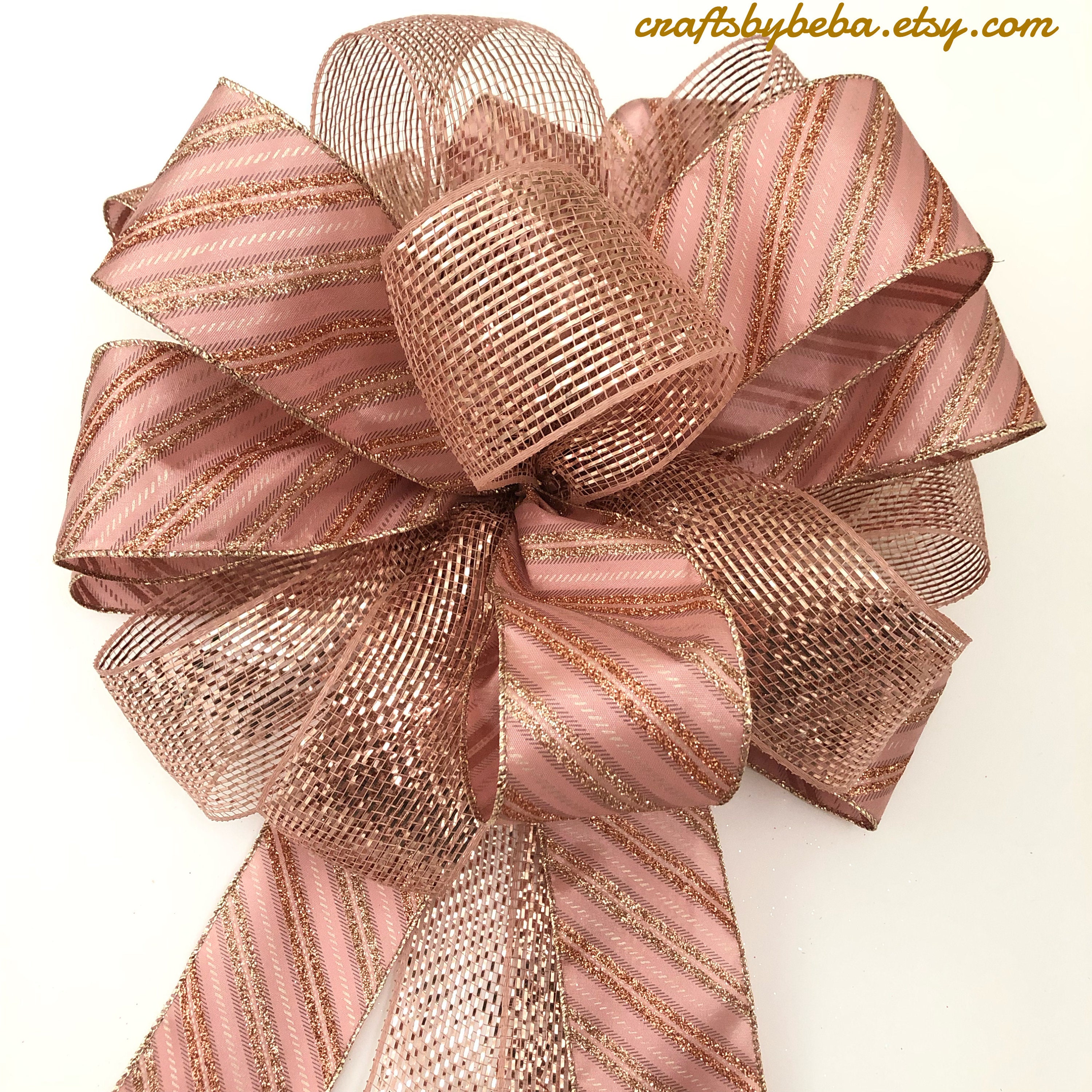 Christmas Tree Topper / Rose Gold Xmas Tree Topper / Christmas Etsy