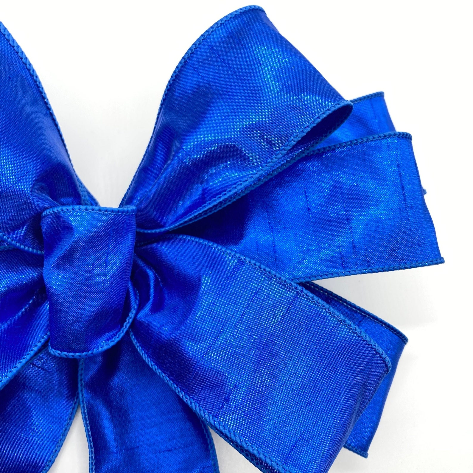 Blue Christmas Wreath Bow / Royal Blue Christmas Bow / Blue Etsy
